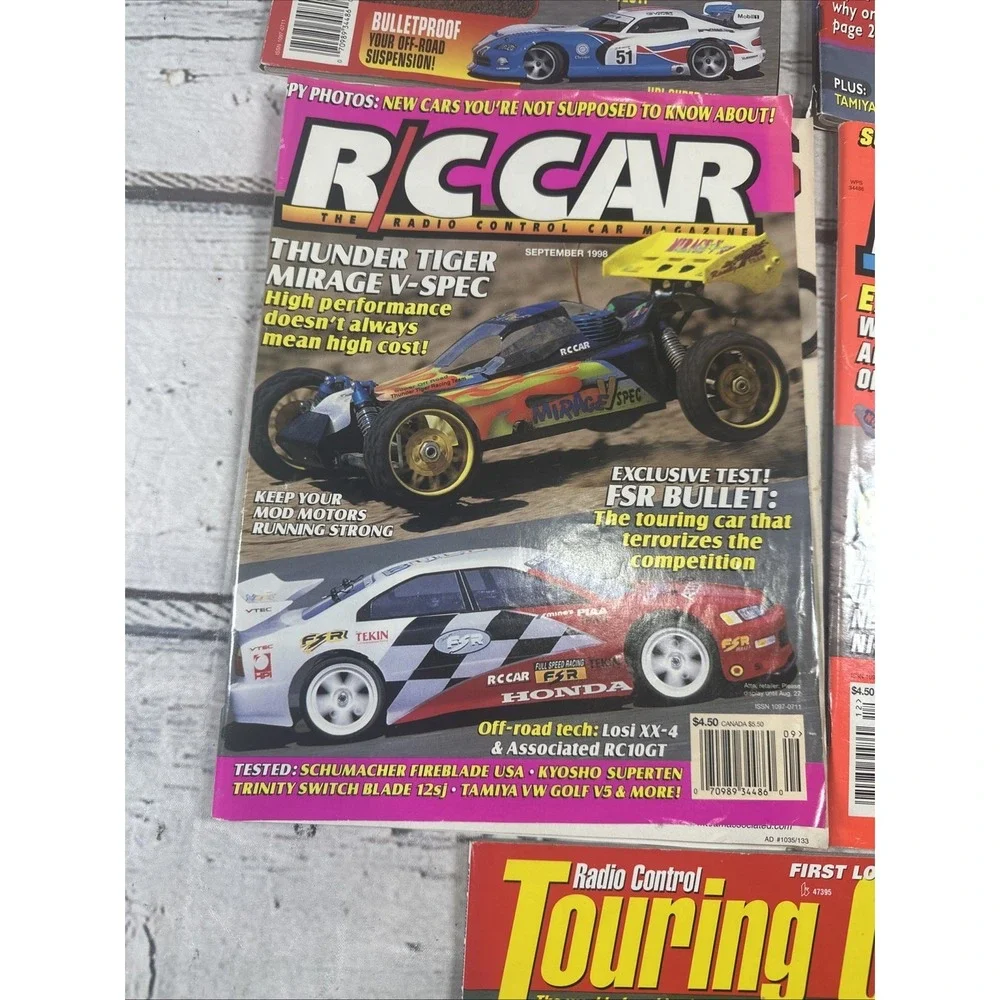 Lot of 7 Radio Control Car Magazines  R/C cars Magazines. (1) 97, (3) 98, (3) 99
